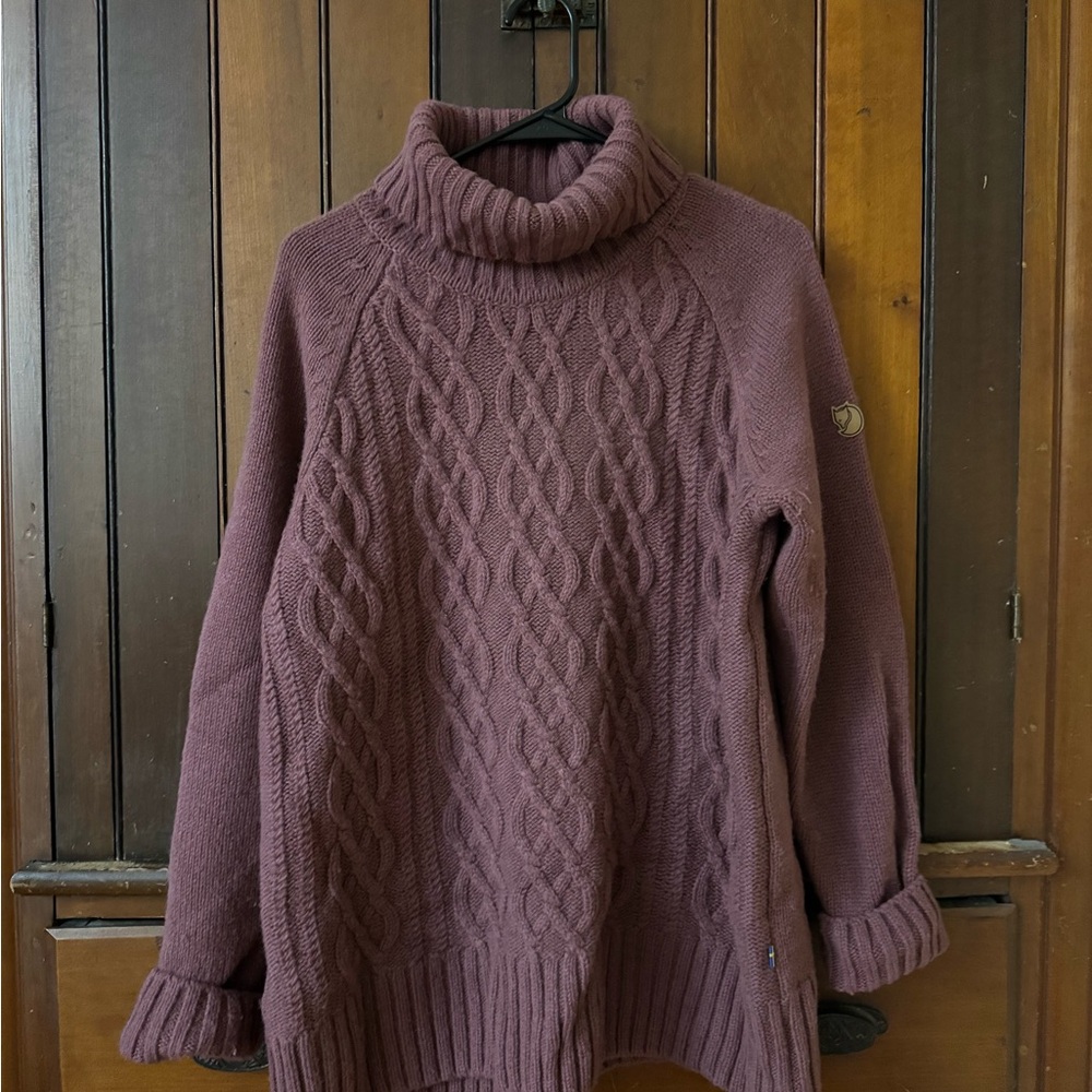 Fjallraven Women's Cable Knit Turtleneck Sweater